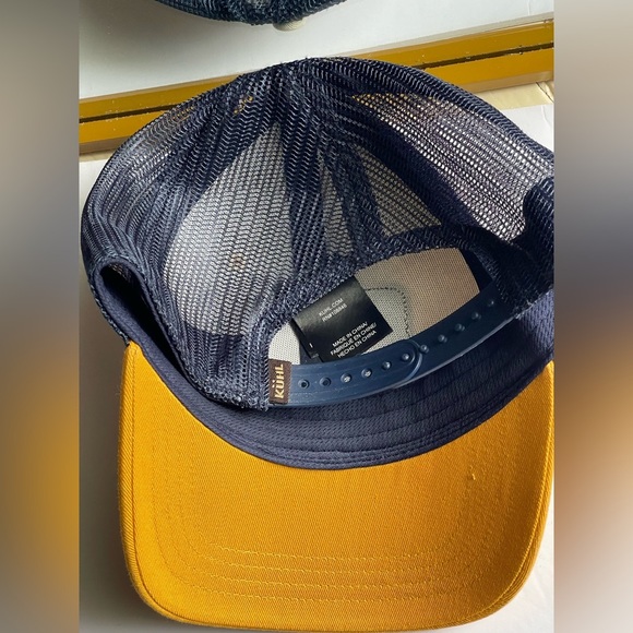 KÜHL Yellow and Navy RIDGE™ TRUCKER Hat - Picture 4 of 6